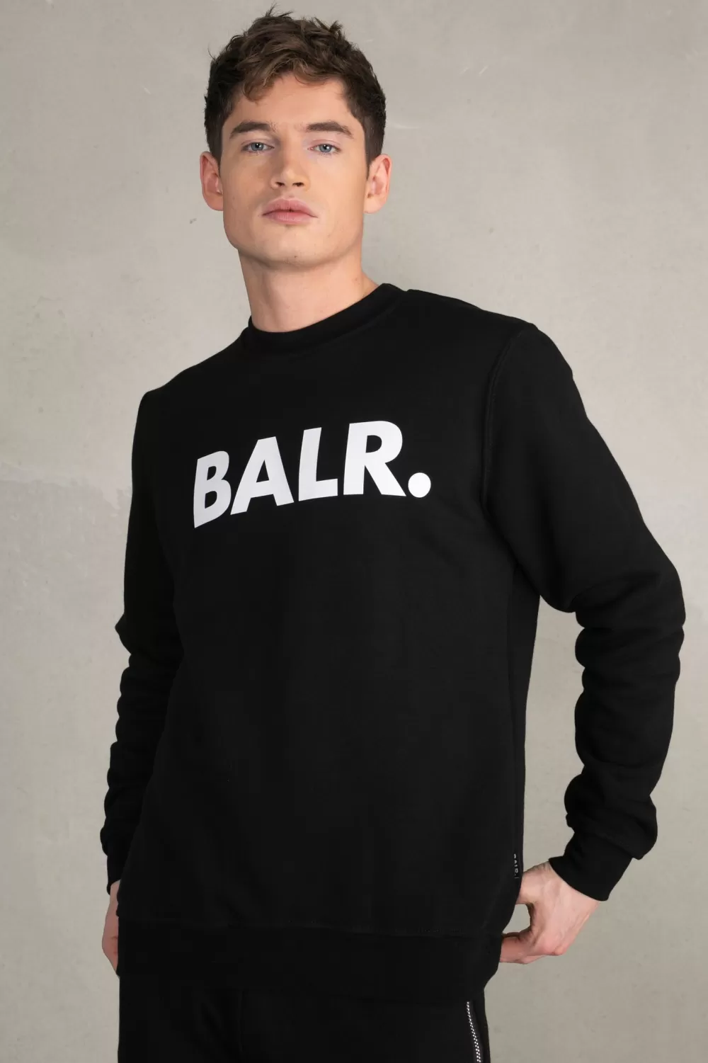 Cheap Brand Straight Crewneck Jet Black Heren Sweatshirts