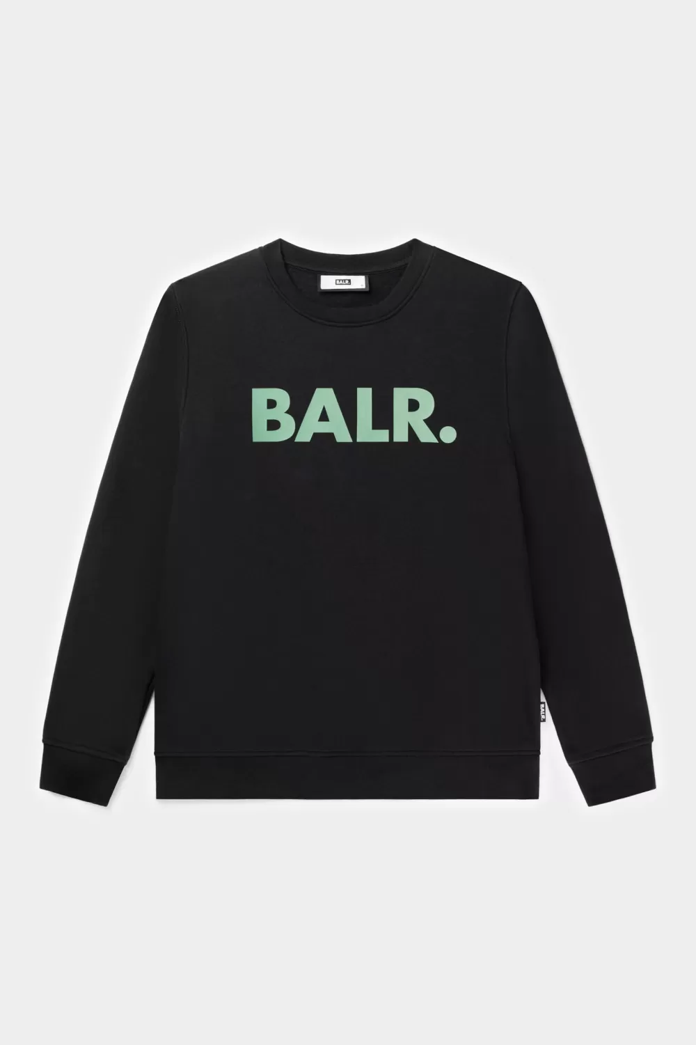 Sale Brand Straight Crewneck Jet Black/Dark Forest Heren Sweatshirts