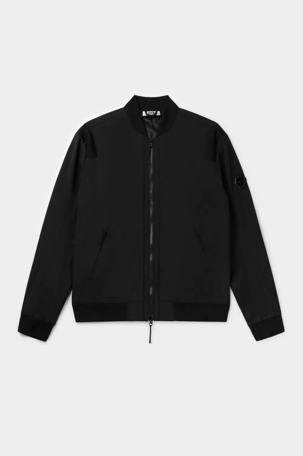 Best Chase Straight Bomber Jacket Jet Black Heren Jassen