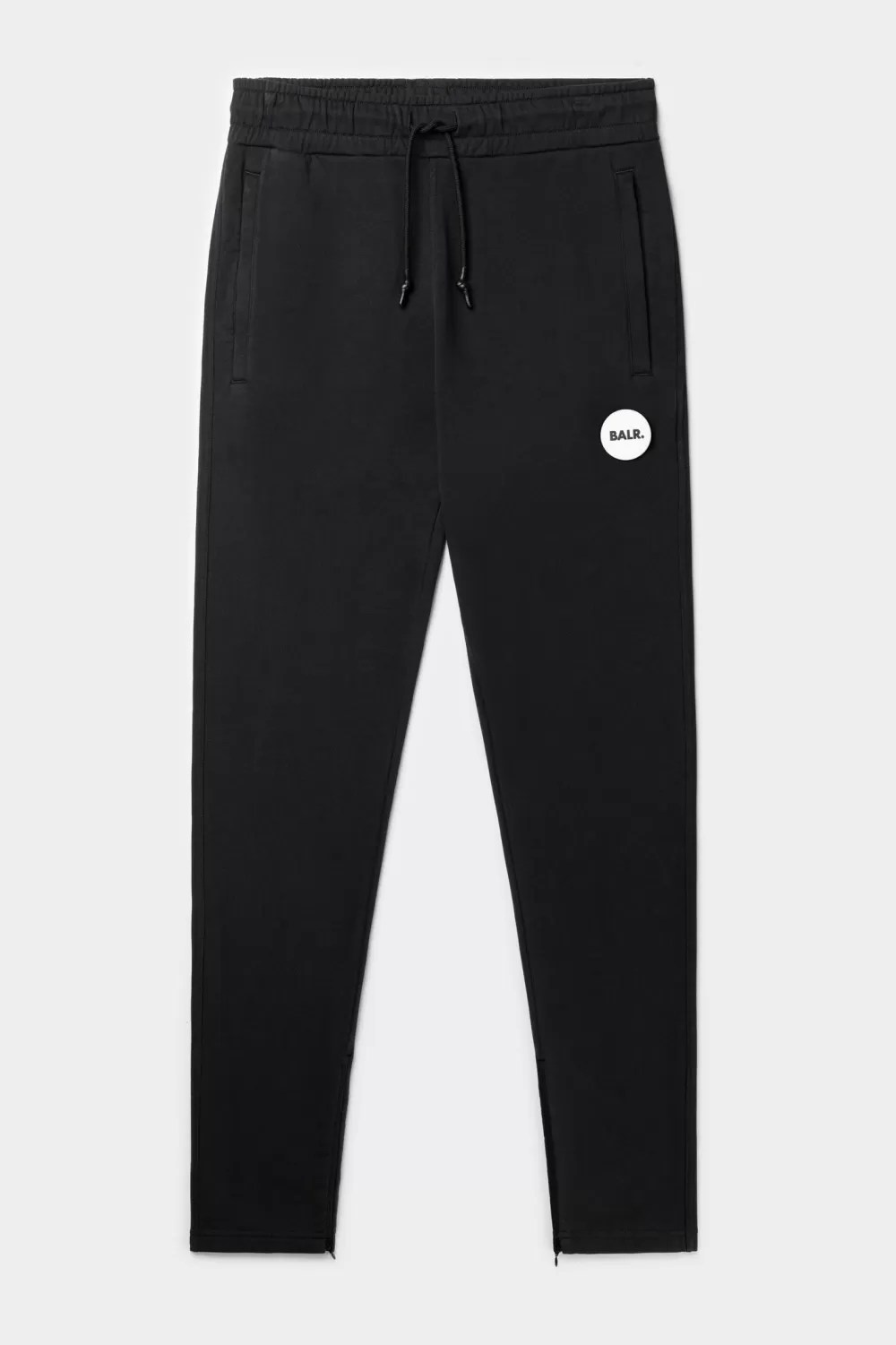 Sale Jacob Round Rubber Badge Regular Jogger Jet Black Heren Broek