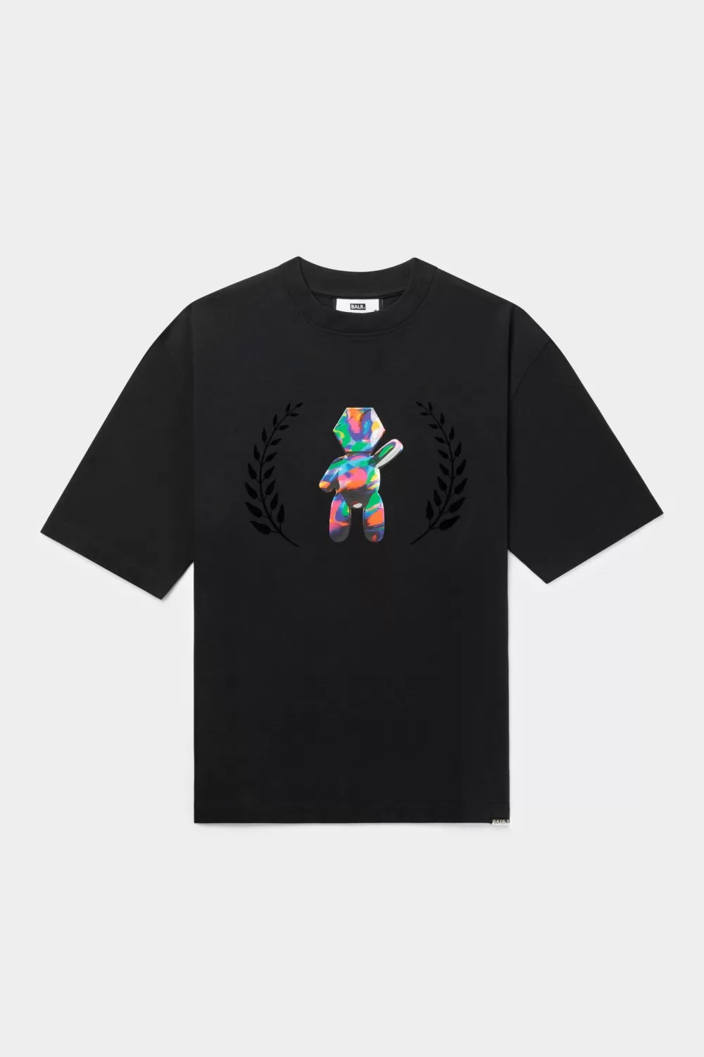 Flash Sale Joey Box Holographic Crest T-Shirt Jet Black Heren T-Shirts