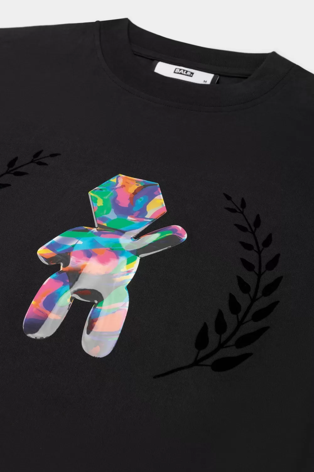 Flash Sale Joey Box Holographic Crest T-Shirt Jet Black Heren T-Shirts