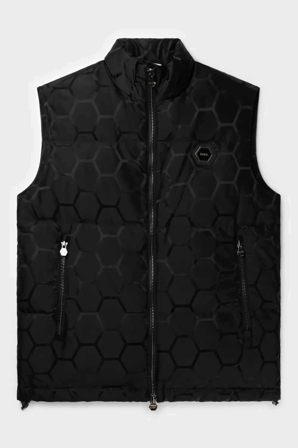 Hot Miles Straight Jacquard Bodywarmer Jet Black Heren Jassen