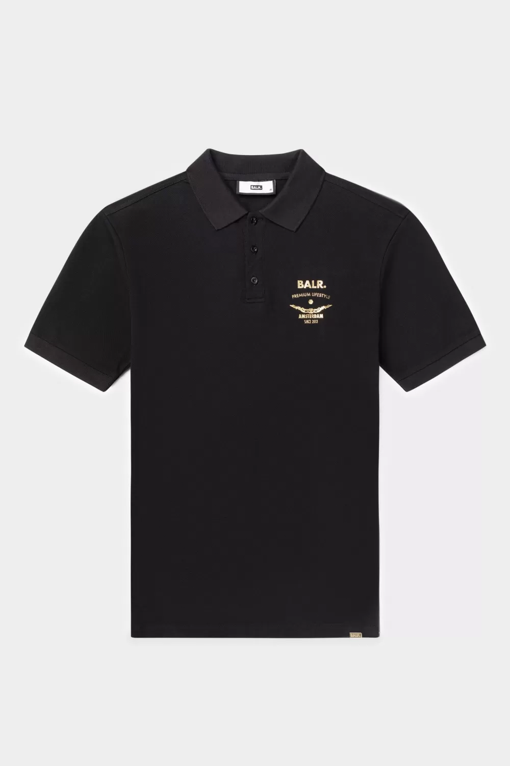 Hot Olaf Straight Emblem Polo Jet Black Heren Polo'S