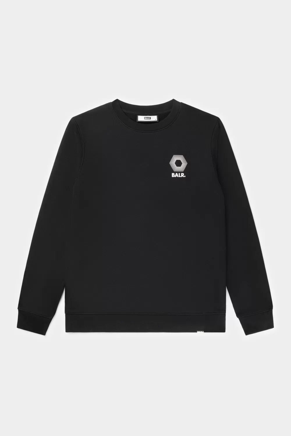 Best Sale Olaf Straight H2S Hex Crewneck Jet Black Heren Sweatshirts