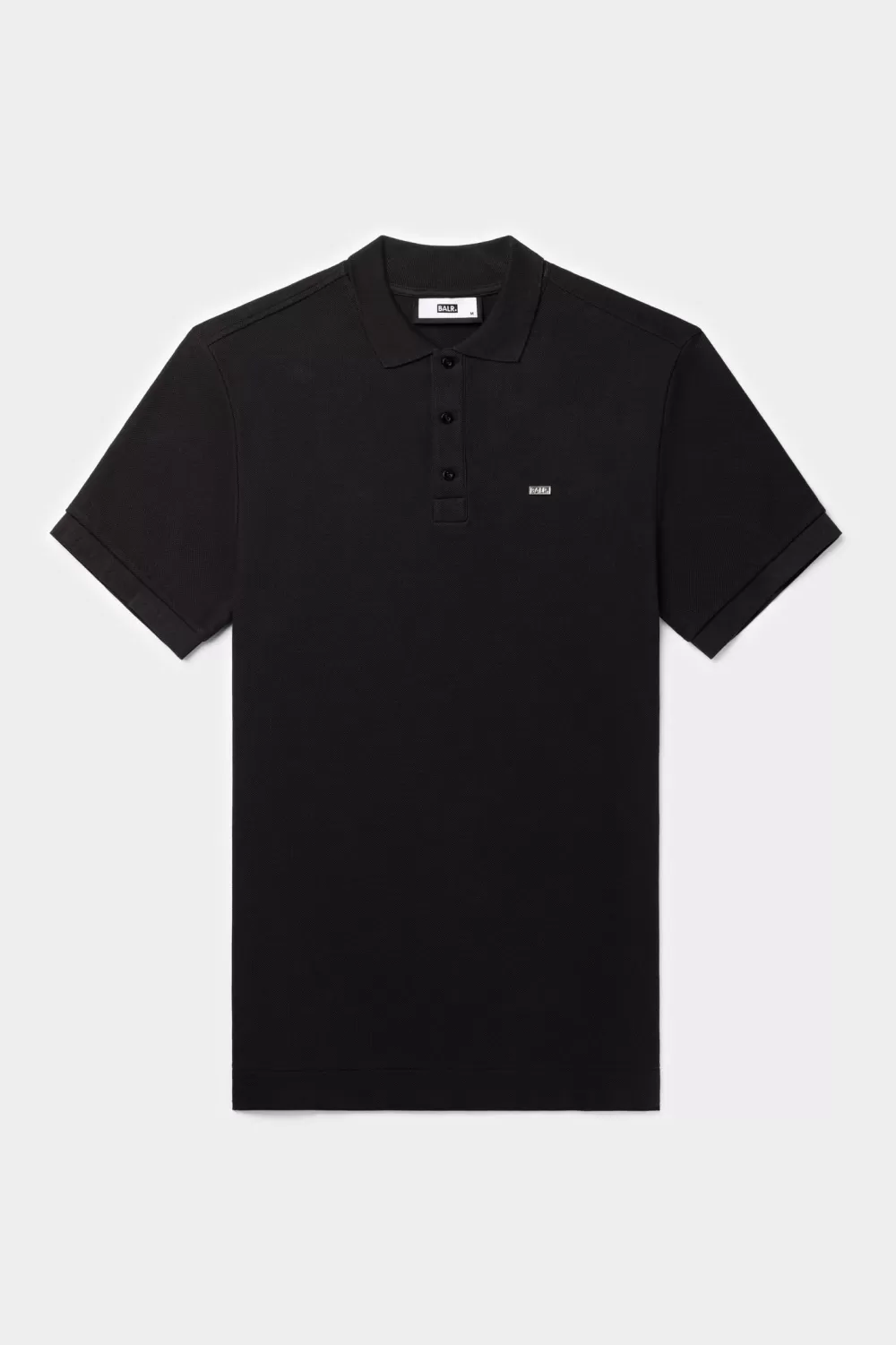 Store Olaf Straight Metal Brand Polo Jet Black Heren Polo'S