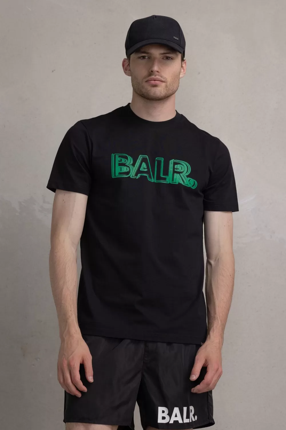 Best Sale Olaf Straight Neon Brand T-Shirt Jet Black/Putting Green Heren T-Shirts
