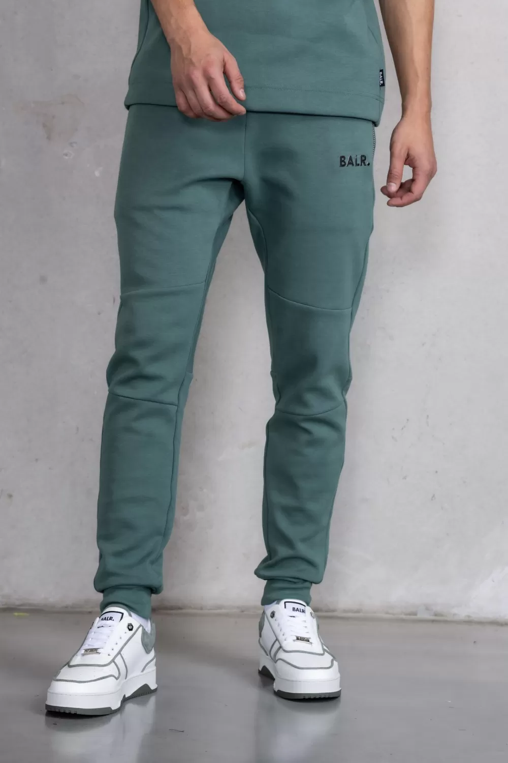 Fashion Q-Series Slim Classic Sweatpants Dark Forest Heren Broek