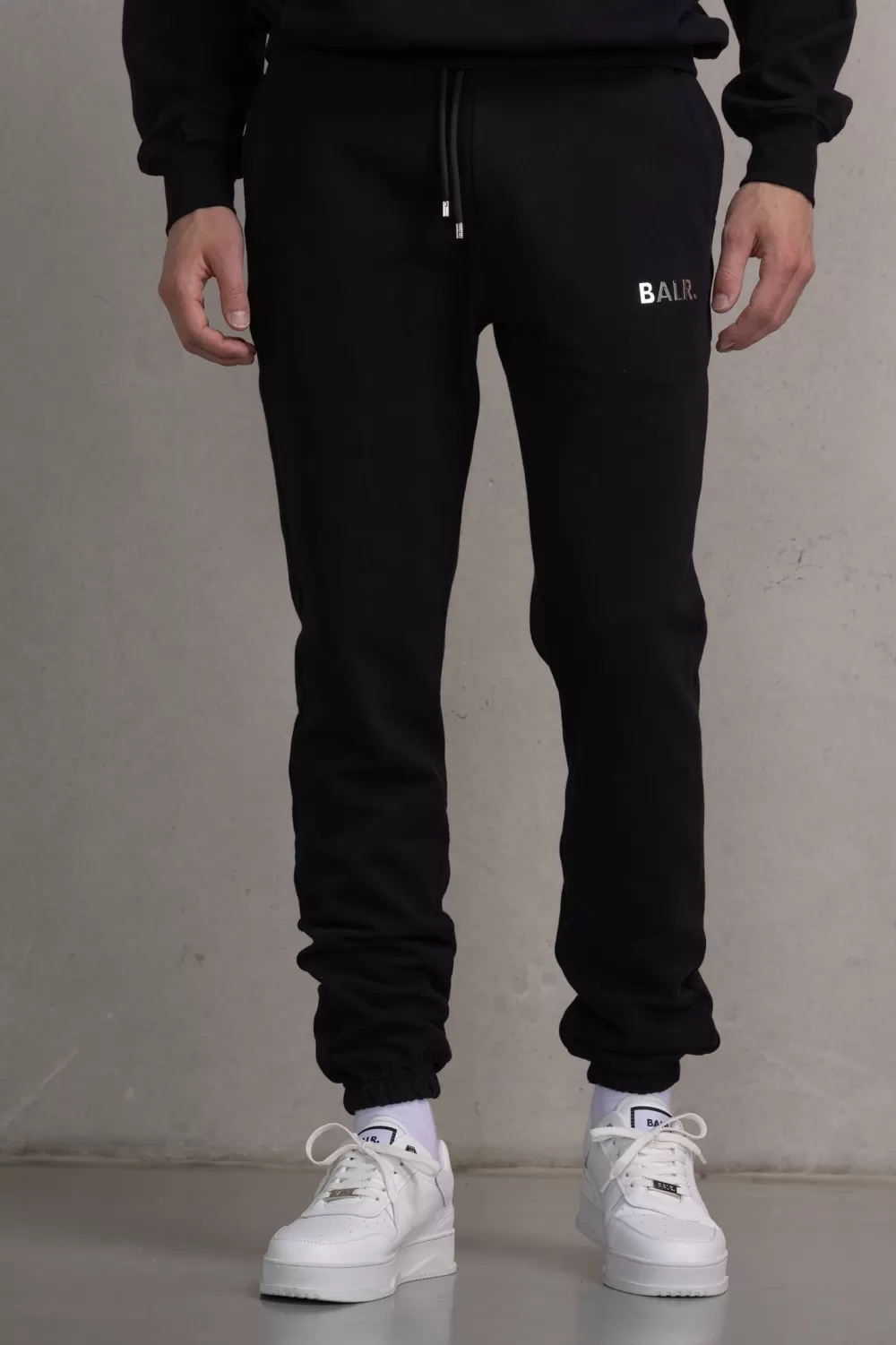 Outlet Regular Metal Brand Jogger Jet Black Heren Broek