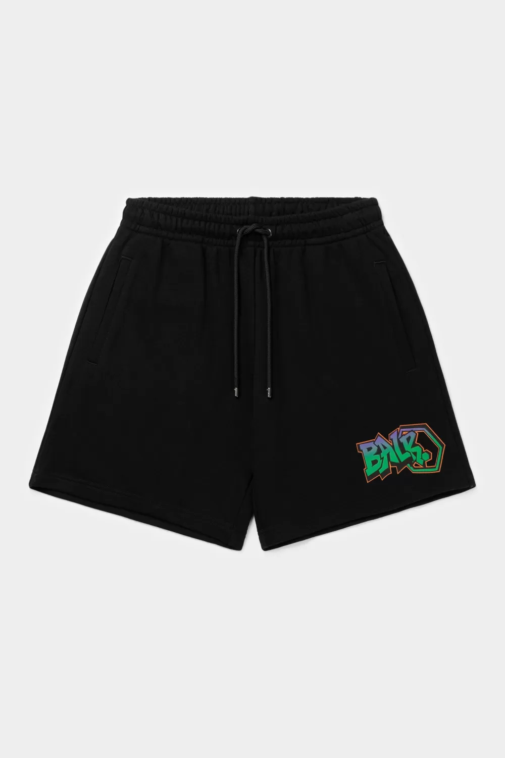 Flash Sale Storm Graffiti Regular Shorts Jet Black Heren Shorts