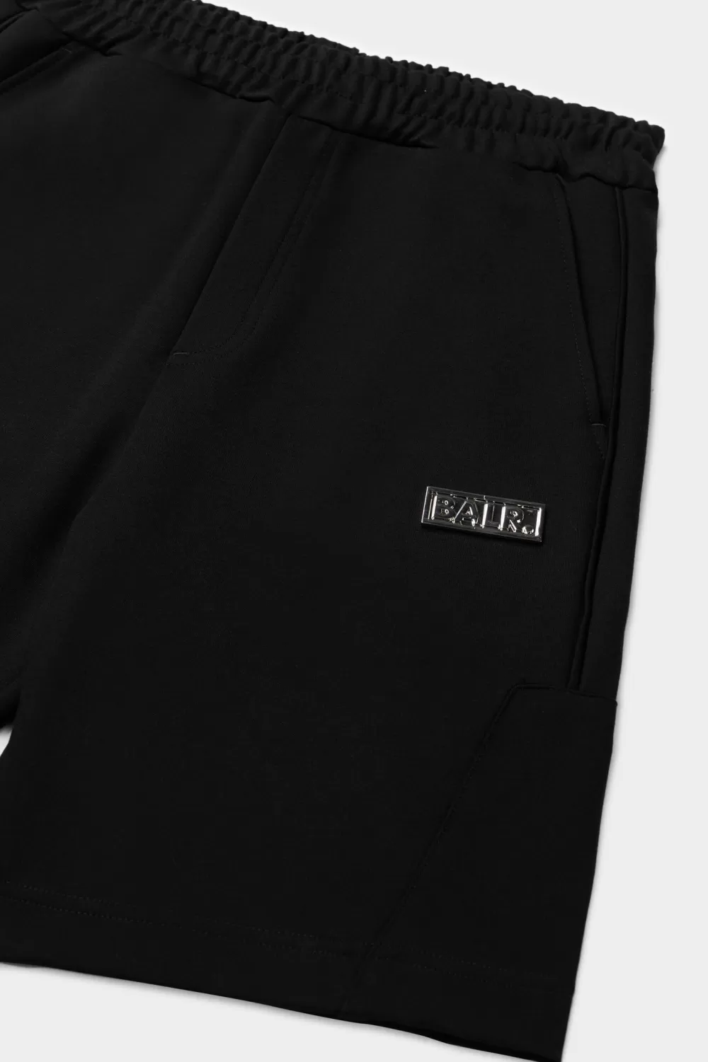 Best Tony Regular Panel Sweat Shorts Jet Black Heren Shorts